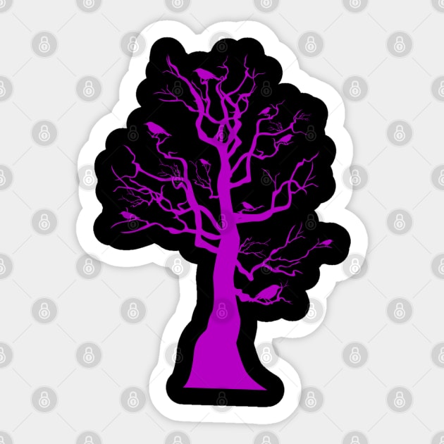 Pink Tree Sticker by sell stuff cheap